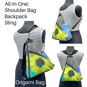 SALE Origami Bag - Black Cat Magic