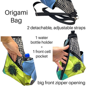 SALE Origami Bag - Black Cat Magic