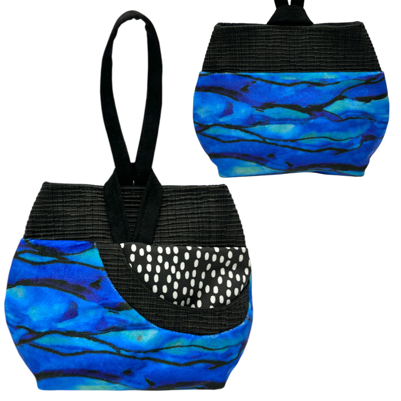 Evening Event Wristlet Electric Blue Waves