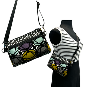 SALE Hip Bag - Jelly Belly Green with BLK/White Dots