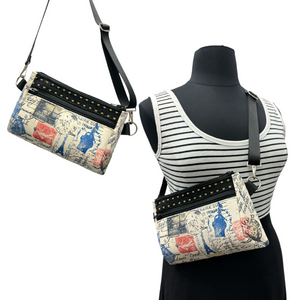 SALE Hip Bag -Travel Stamp