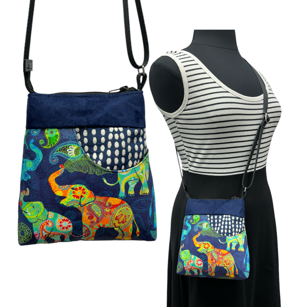 MIILK Bag Elephants on Blue