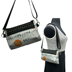 Hip Bag Grey Tree Orange Sun