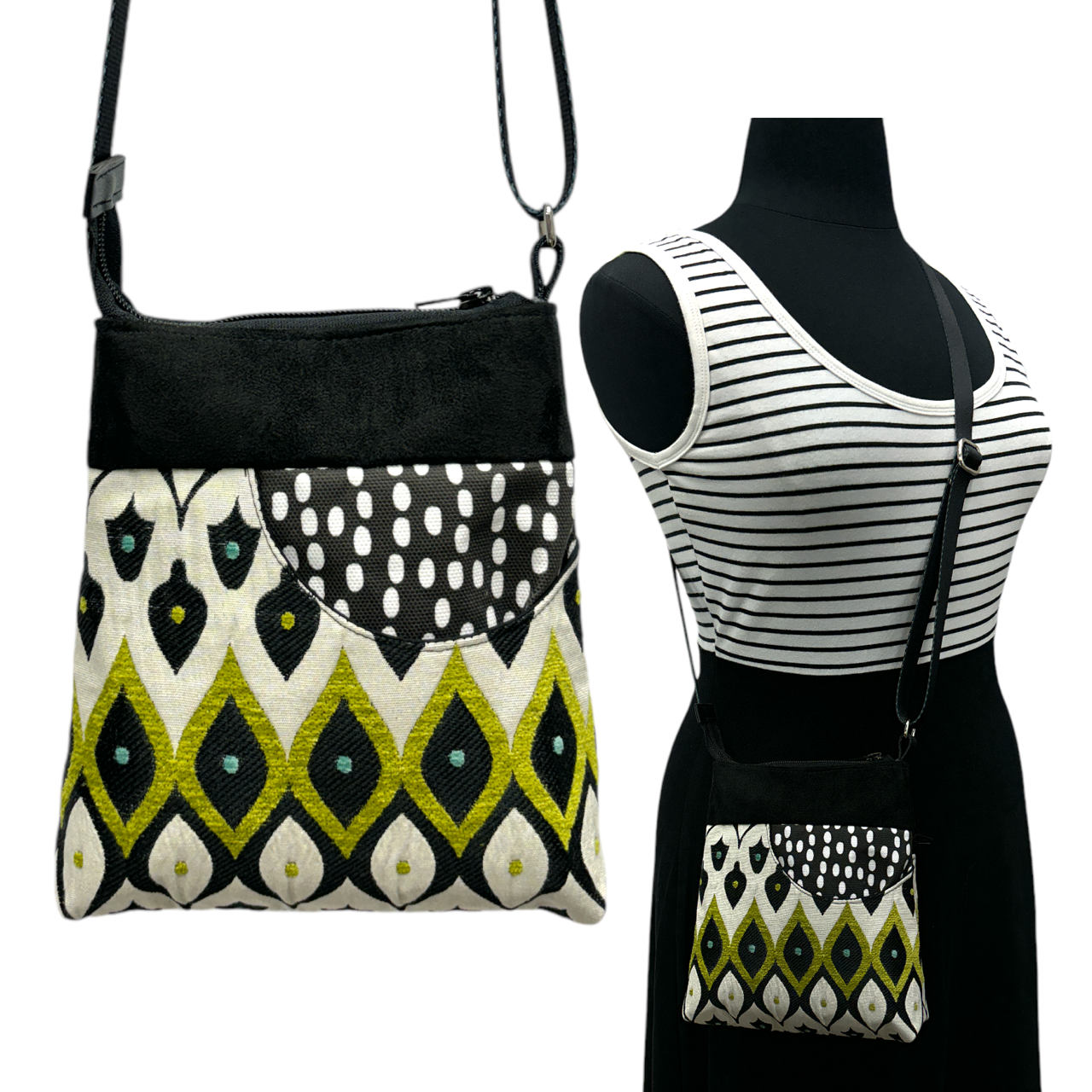 MIILK Bag Mardi Gras Green & Black