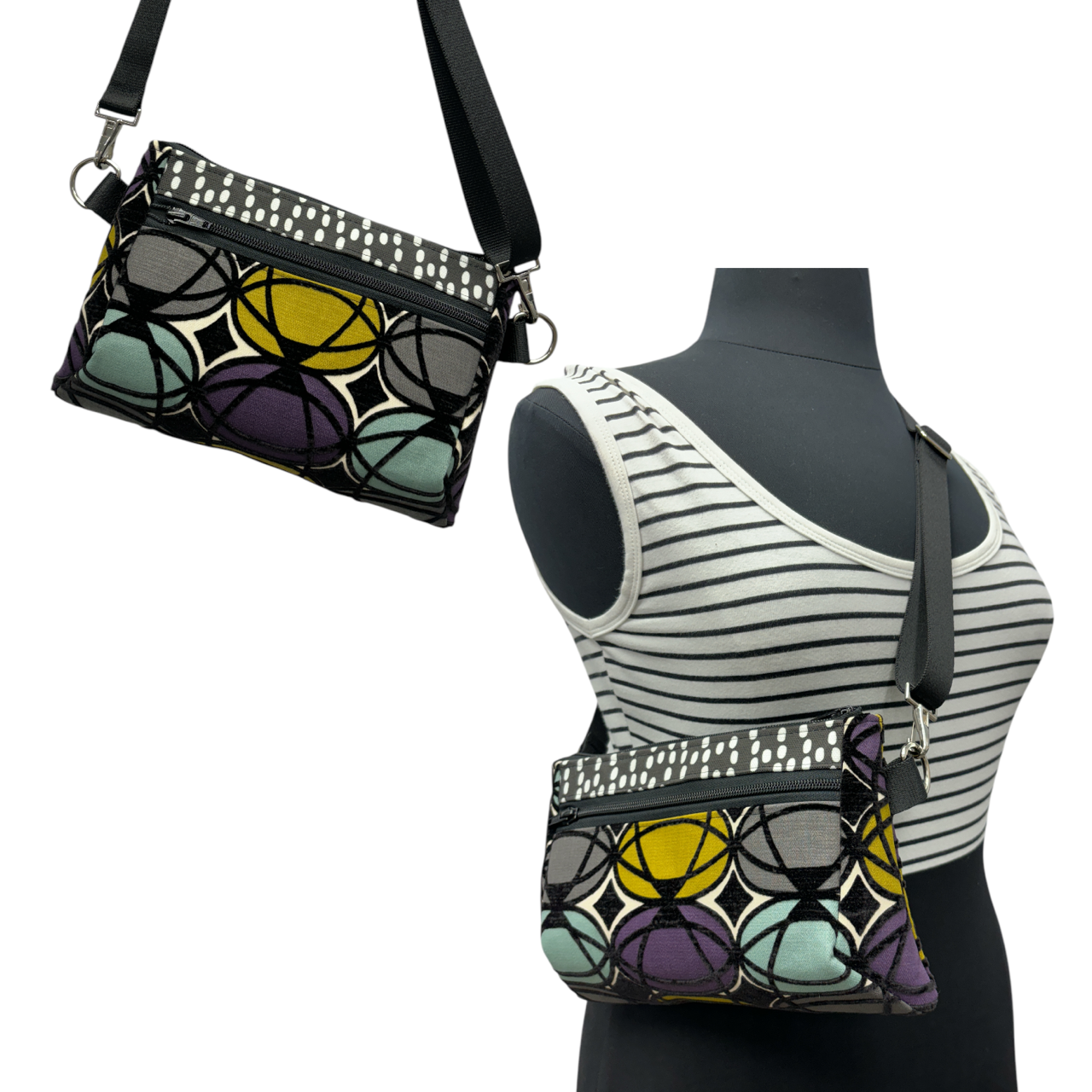 Hip Bag Geometric Pattern