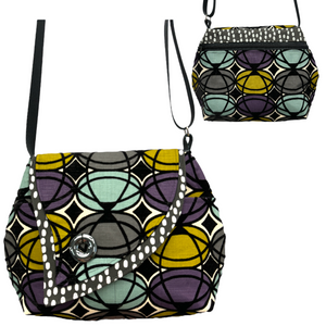 Tiger Lily Bag Black with Geometric