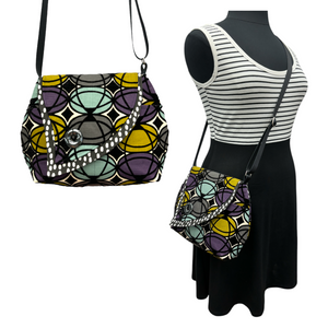 Tiger Lily Bag Black with Geometric