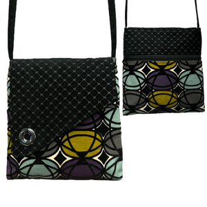 Day Bag Geometric Pattern with Black