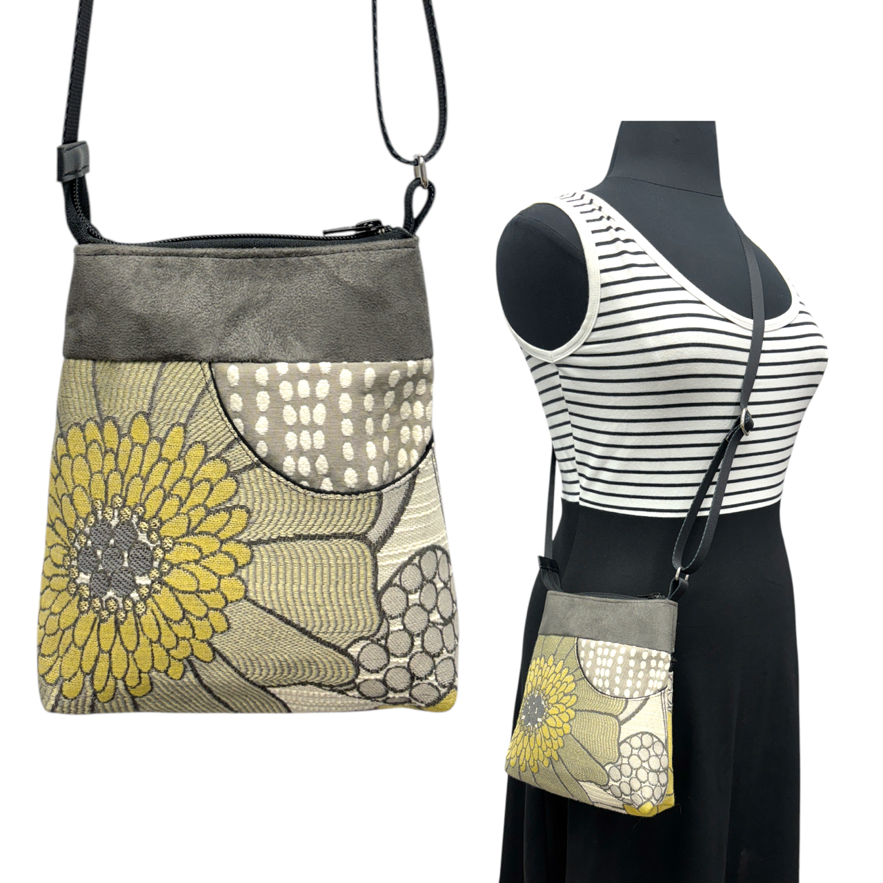 Sale MIILK Bag Yellow Grey Flower