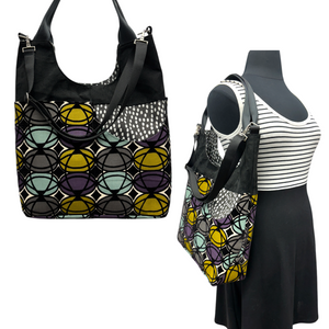 SALE Extra Large Tote Geometric Pattern