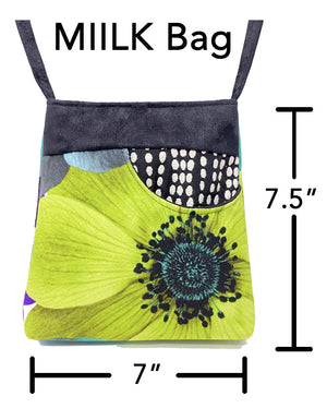 Sale MIILK Bag - 60s Grey Green with Black/Tan Squares