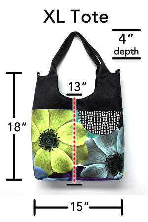 SALE Extra Large Tote Geometric Pattern